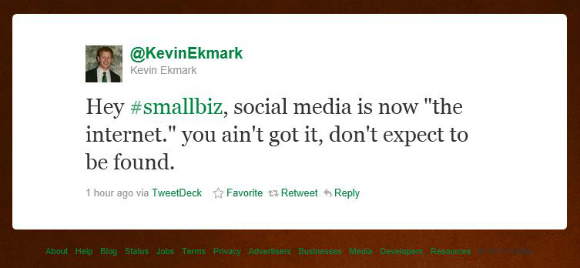 Kevin Ekmark Tweet