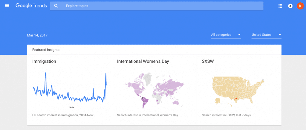 Google Trends - Free Tool