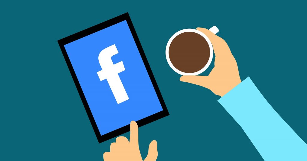 coffee and facebook